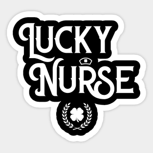 Nurse St Patrick's Day Irish Lucky Nurse Sticker